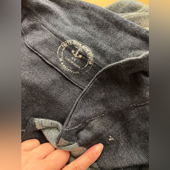 Forty Five 45 RPM Studio Japan Indigo dyed cotton striped sweater sz 2 sm med - Picture 4 of 5